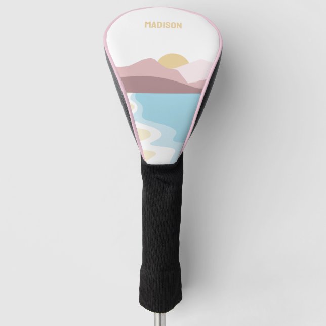 Darstellung der benutzerdefinierten Monogrammart Golf Headcover (Vorderseite)
