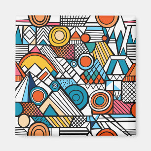 Darstellung der geometrischen Doodle Magnet