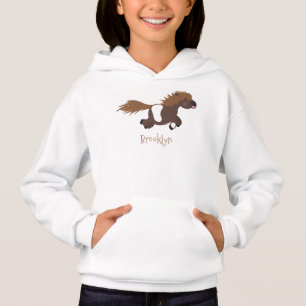Darstellung der Pony-Cartoon in Shetland-niedlich Hoodie