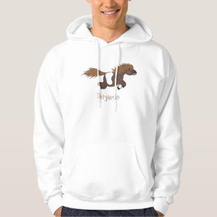 Darstellung der Pony-Cartoon in Shetland-niedlich Hoodie