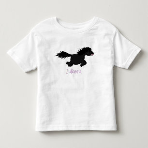 Darstellung der Pony-Cartoon in Shetland-niedlich Kleinkind T-shirt