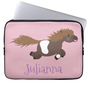 Darstellung der Pony-Cartoon in Shetland-niedlich Laptopschutzhülle
