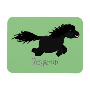 Darstellung der Pony-Cartoon in Shetland-niedlich Magnet