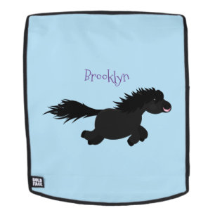 Darstellung der Pony-Cartoon in Shetland-niedlich Rucksack