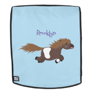 Darstellung der Pony-Cartoon in Shetland-niedlich Rucksack
