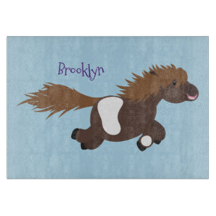 Darstellung der Pony-Cartoon in Shetland-niedlich Schneidebrett