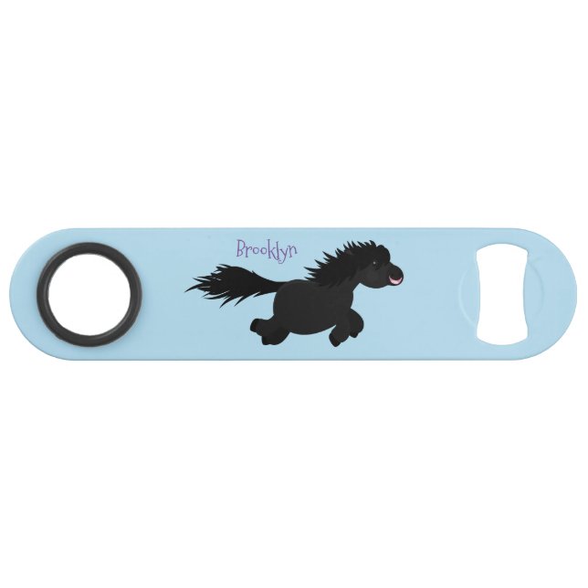 Darstellung der Pony-Cartoon in Shetland-niedlich Speed Flaschenöffner (Vorderseite (Horizontal))