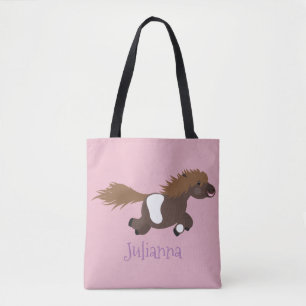Darstellung der Pony-Cartoon in Shetland-niedlich Tasche