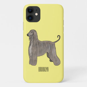 Darstellung des afghanischen Hundshundes-Cartoon Case-Mate iPhone Hülle