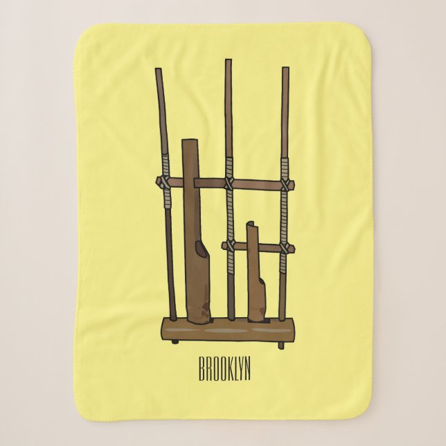 Darstellung des Angklung-Cartoon Sherpadecke (Vorderseite)