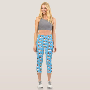 Darstellung des Basset-Hunde-Cartoon Capri Leggings