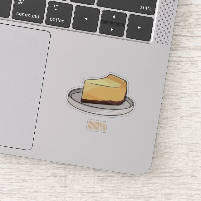 Darstellung des Cartoon Cheesecake Aufkleber (Ausschnitt)