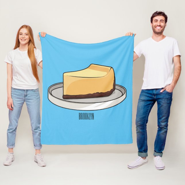 Darstellung des Cartoon Cheesecake Fleecedecke (Beispiel)