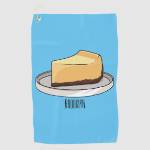 Darstellung des Cartoon Cheesecake Golfhandtuch