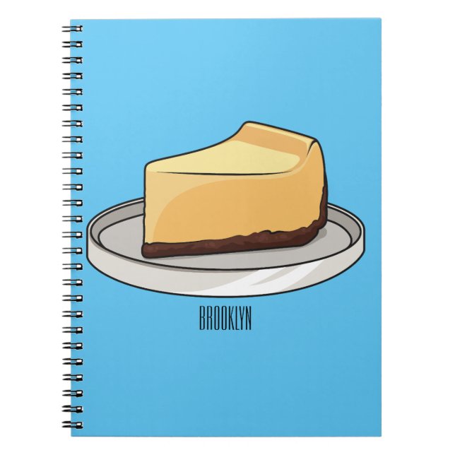 Darstellung des Cartoon Cheesecake Notizblock (Vorderseite)