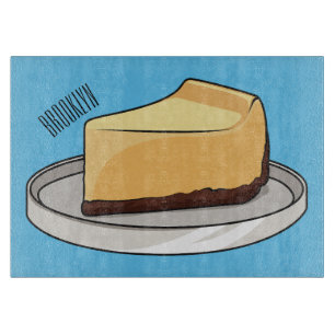 Darstellung des Cartoon Cheesecake Schneidebrett