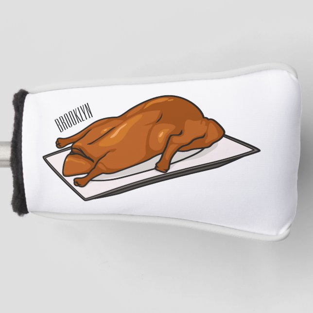 Darstellung des Cartoon der Ente Golf Headcover (Vorderseite)