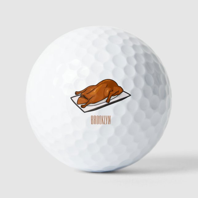 Darstellung des Cartoon der Ente Golfball (Vorderseite)