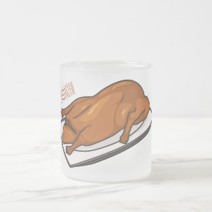 Darstellung des Cartoon der Ente Mattglastasse