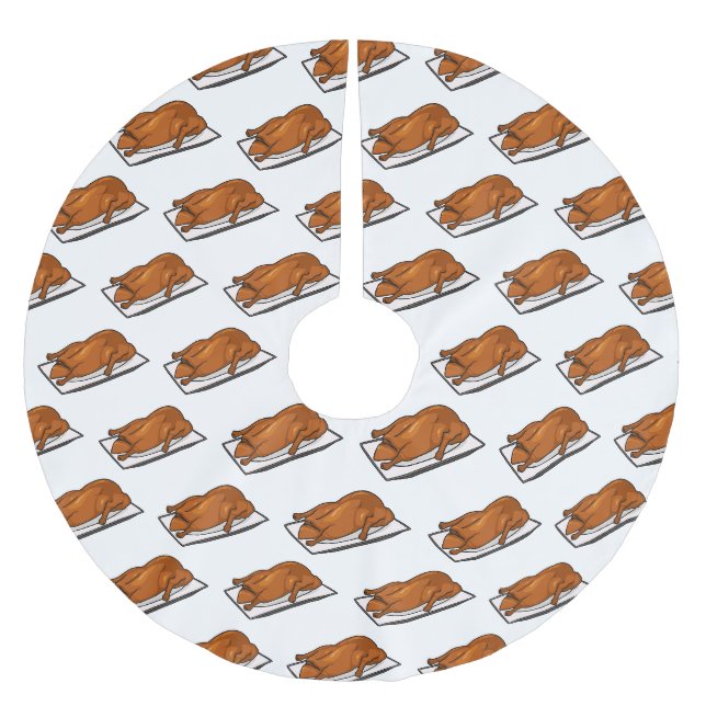 Darstellung des Cartoon der Ente Polyester Weihnachtsbaumdecke (Vorderseite)