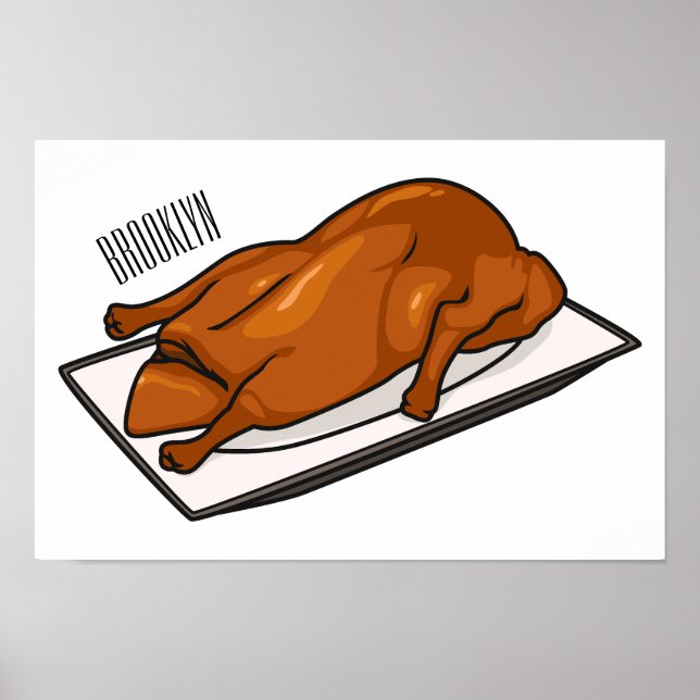 Darstellung des Cartoon der Ente Poster (Vorne)