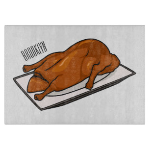 Darstellung des Cartoon der Ente Schneidebrett