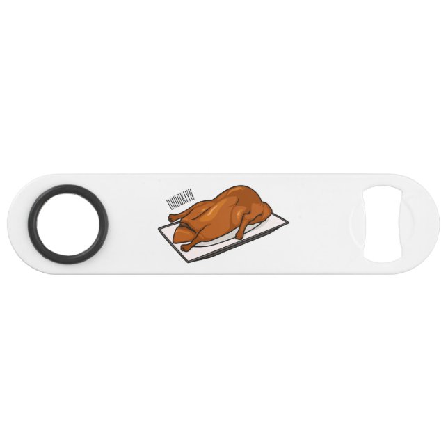 Darstellung des Cartoon der Ente Speed Flaschenöffner (Vorderseite (Horizontal))