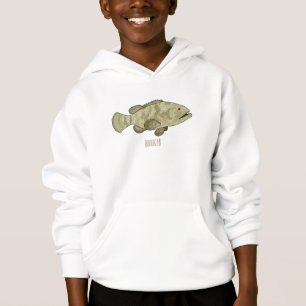 Darstellung des Cartoon des Groupers Hoodie