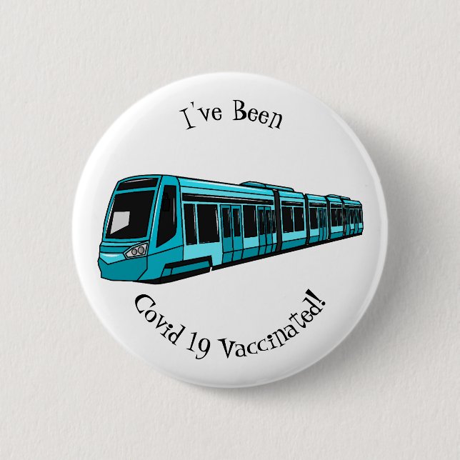 Darstellung des Cartoon elektrischer Lokomotive Button (Vorderseite)
