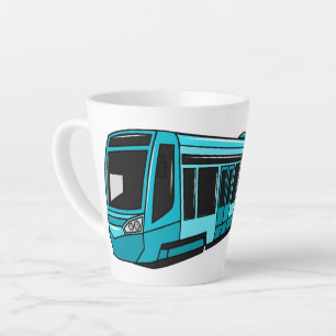 Darstellung des Cartoon elektrischer Lokomotive Milchtasse
