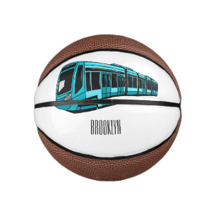 Darstellung des Cartoon elektrischer Lokomotive Mini Basketball
