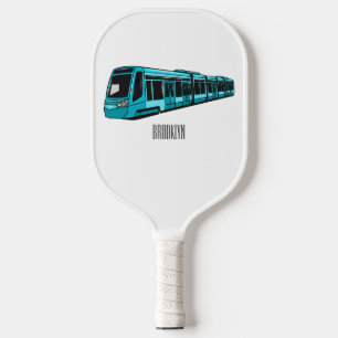 Darstellung des Cartoon elektrischer Lokomotive Pickleball Schläger