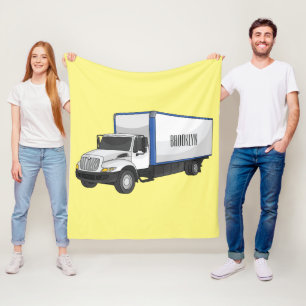 Darstellung des Cartoon im Box-LKW Fleecedecke