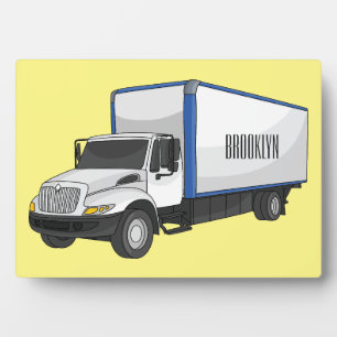 Darstellung des Cartoon im Box-LKW Fotoplatte