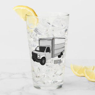 Darstellung des Cartoon im Box-LKW Glas