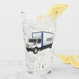 Darstellung des Cartoon im Box-LKW Glas