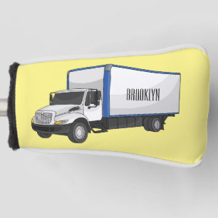 Darstellung des Cartoon im Box-LKW Golf Headcover