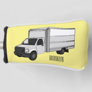 Darstellung des Cartoon im Box-LKW Golf Headcover