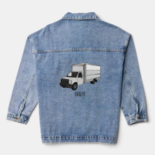 Darstellung des Cartoon im Box-LKW Jeansjacke