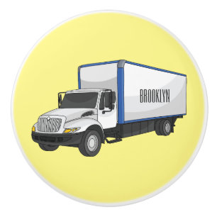 Darstellung des Cartoon im Box-LKW Keramikknauf