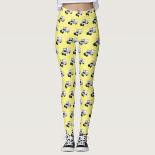 Darstellung des Cartoon im Box-LKW Leggings
