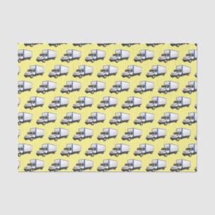 Darstellung des Cartoon im Box-LKW Seidenpapier