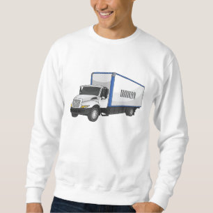 Darstellung des Cartoon im Box-LKW Sweatshirt