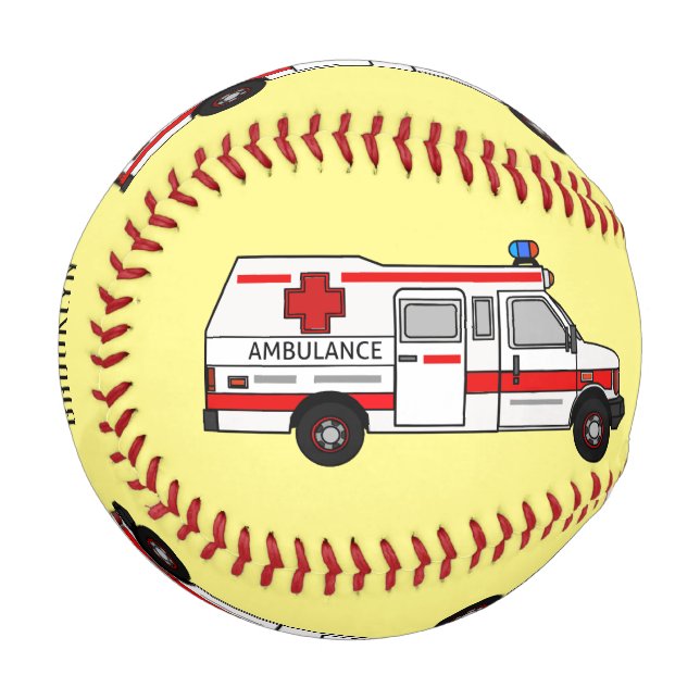Darstellung des Cartoon im Krankenwagen Baseball (Vorderseite Links)