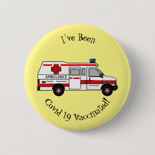 Darstellung des Cartoon im Krankenwagen Button