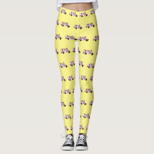 Darstellung des Cartoon im Krankenwagen Leggings