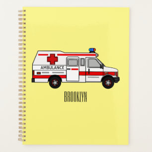 Darstellung des Cartoon im Krankenwagen Planer