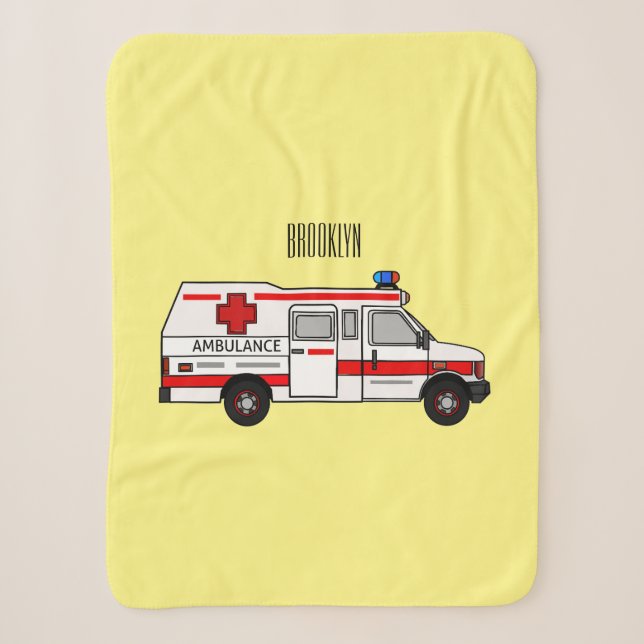 Darstellung des Cartoon im Krankenwagen Sherpadecke (Vorderseite)