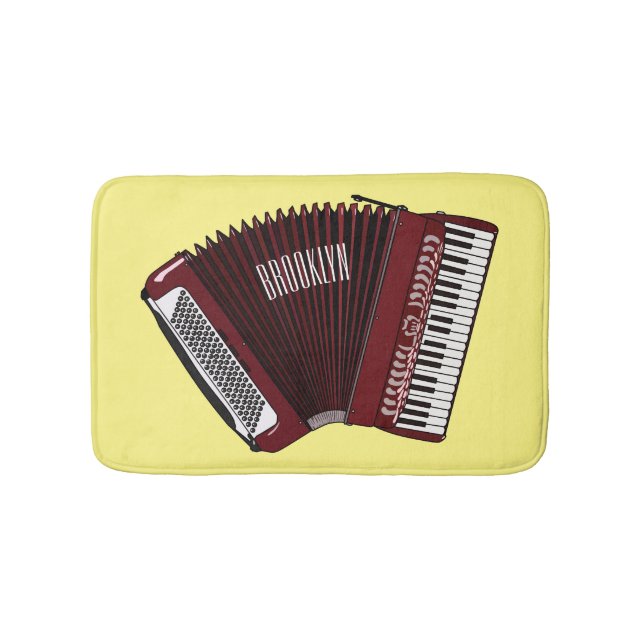 Darstellung des Cartoon in Accordion Badematte (Vorderseite)