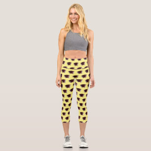 Darstellung des Cartoon in Accordion Capri Leggings
